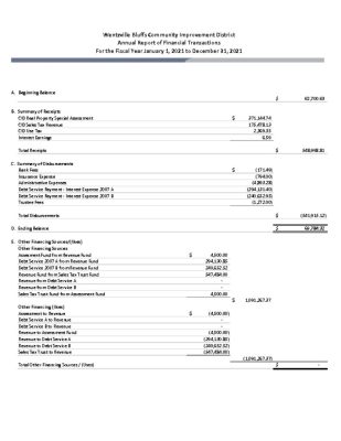 thumbnail of 2021 Wentzville Bluffs CID Financial Report