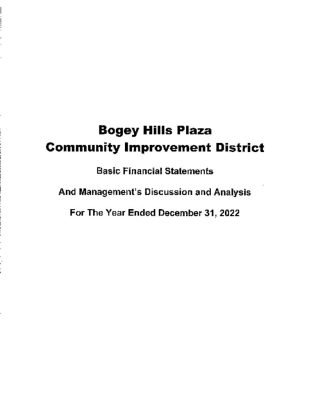thumbnail of BOGEY HILLS PLAZA CID 2022 AUDIT REPORT