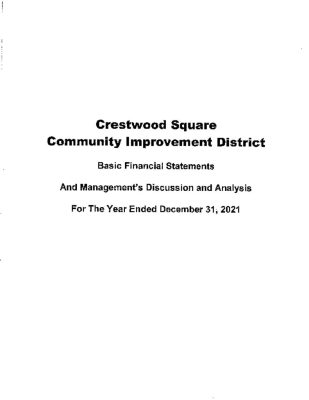thumbnail of CRESTWOOD SQUARE CID 2021 AUDIT REPORT