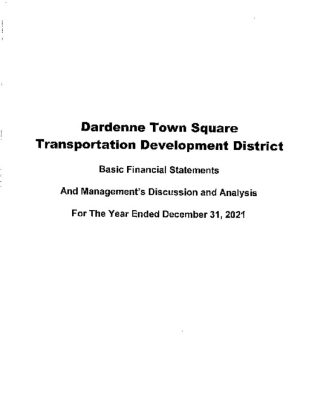 thumbnail of DARDENNE TOWN SQUARE TDD 2021 AUDIT REPORT