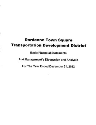 thumbnail of DARDENNE TOWN SQUARE TDD 2022 AUDIT REPORT