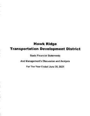 thumbnail of HAWK RIDGE TDD 2021 AUDIT REPORT