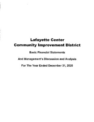 thumbnail of LAFAYETTE CENTER CID 2020 AUDIT REPORT