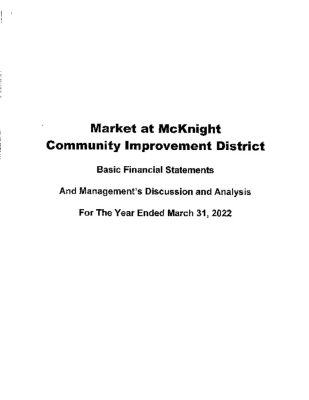 thumbnail of MARKET AT MCKNIGHT CID 2022 AUDIT REPORT Revised