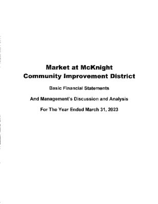 thumbnail of MARKET AT MCKNIGHT CID 2023 AUDIT REPORT