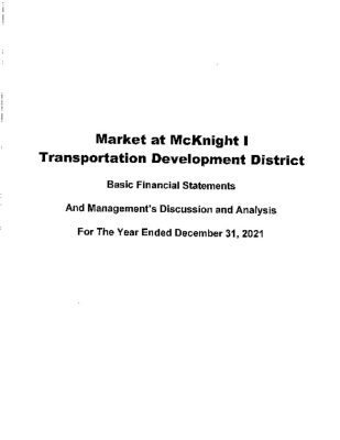 thumbnail of MARKET AT MCKNIGHT I TDD 2021 AUDIT REPORT