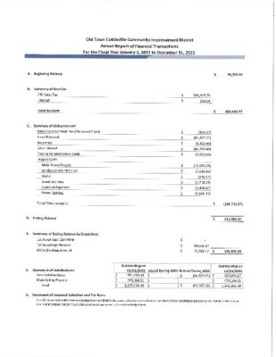 thumbnail of Old Town Cottleville CID Financial Report 2021