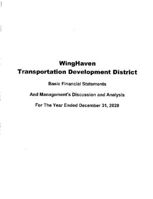 thumbnail of WINGHAVEN TDD 2020 AUDIT REPORT